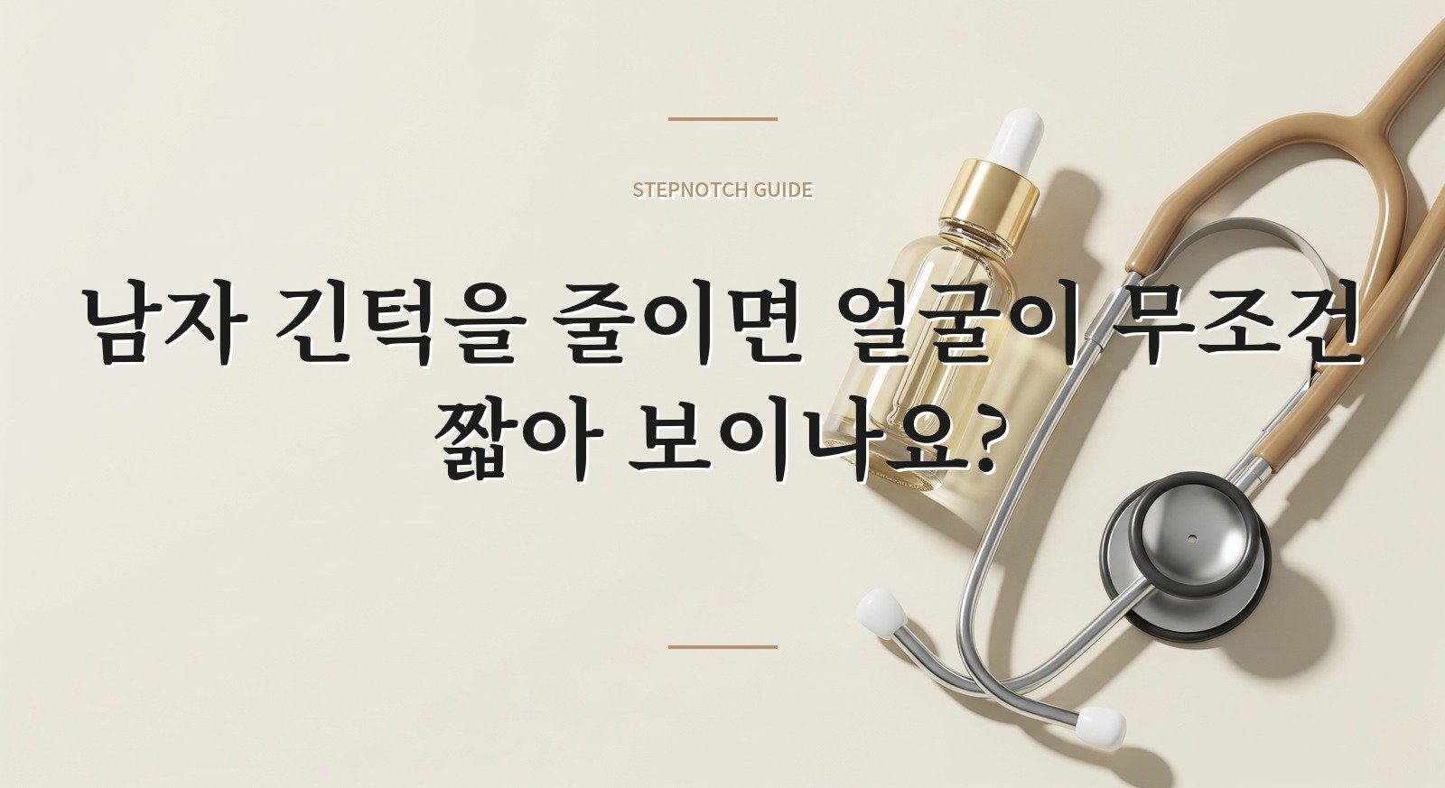남자 긴턱을 줄이면 얼굴이 무조건 짧아 보이나요? 핵심 정보