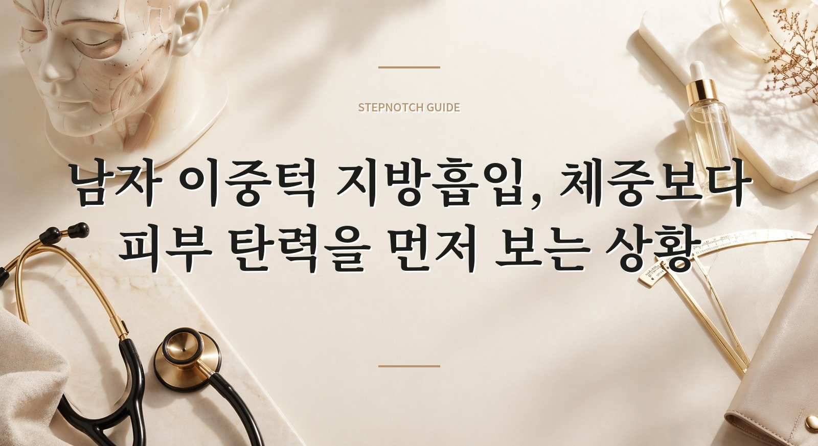 남자 이중턱 지방흡입, 체중보다 피부 탄력을 먼저 보는 상황 핵심 정보