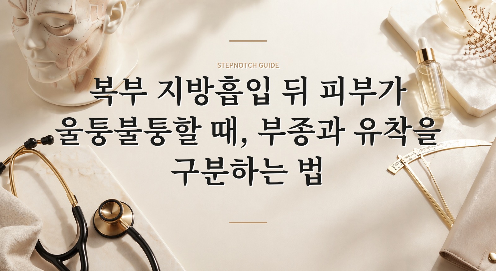 복부 지방흡입 뒤 피부가 울퉁불퉁할 때, 부종과 유착을 구분하는 법