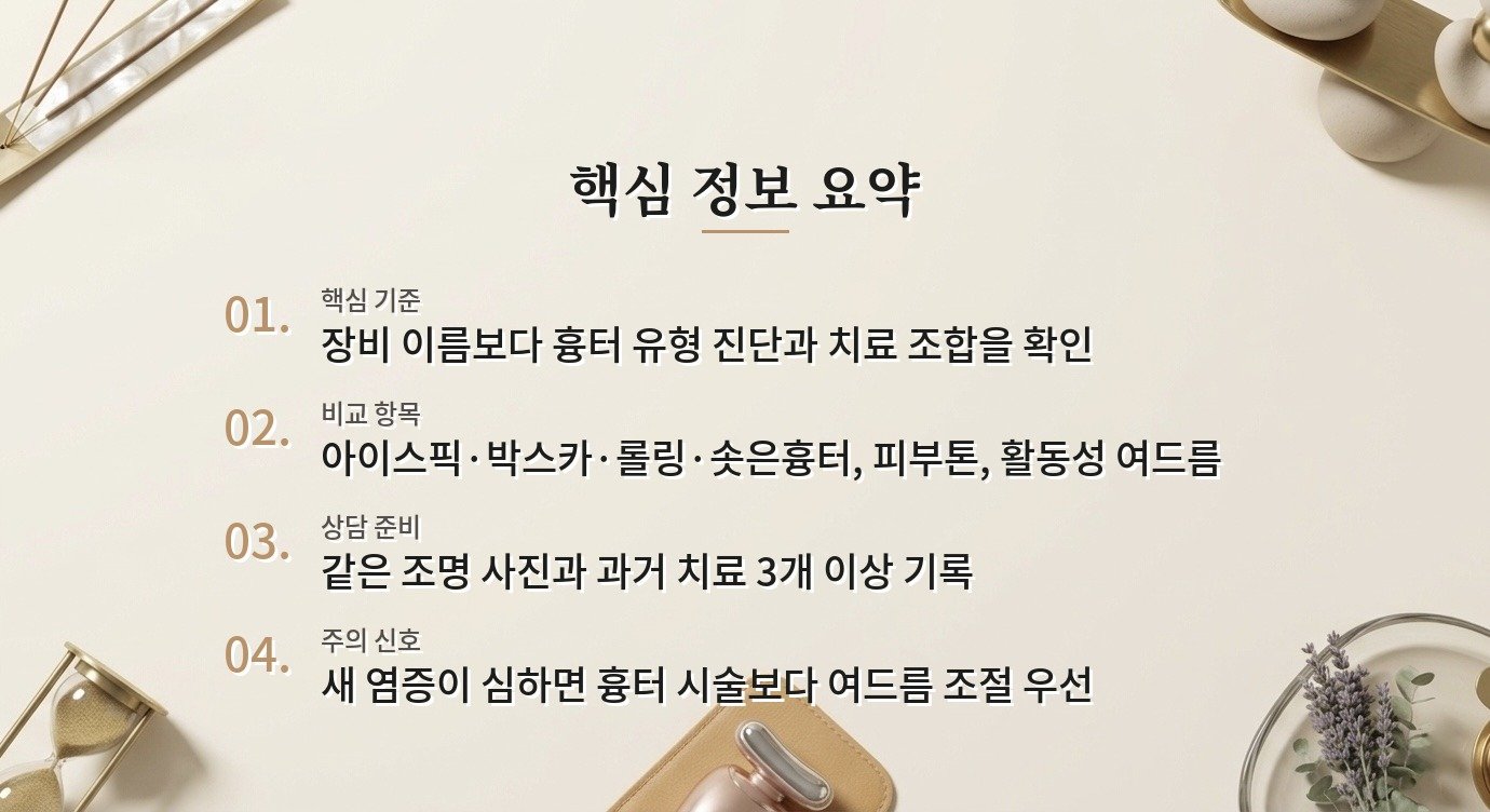 남자 여드름 흉터 병원, 흉터 모양별 치료 조합과 회복기간을 비교하는 법 비교 가이드