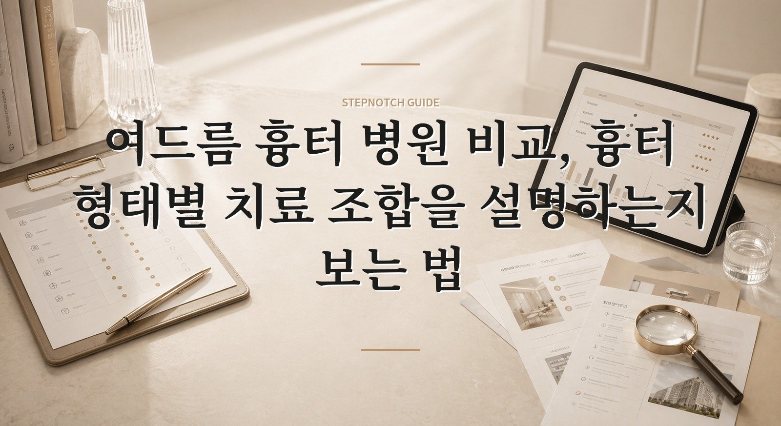 여드름 흉터 병원 비교, 흉터 형태별 치료 조합을 설명하는지 보는 법 핵심 정보