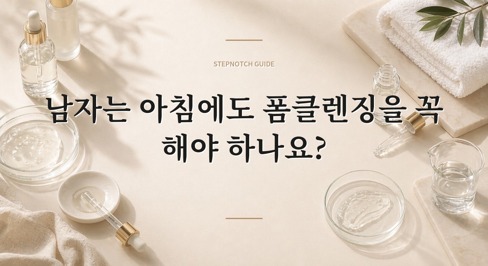 남자는 아침에도 폼클렌징을 꼭 해야 하나요? 핵심 정보