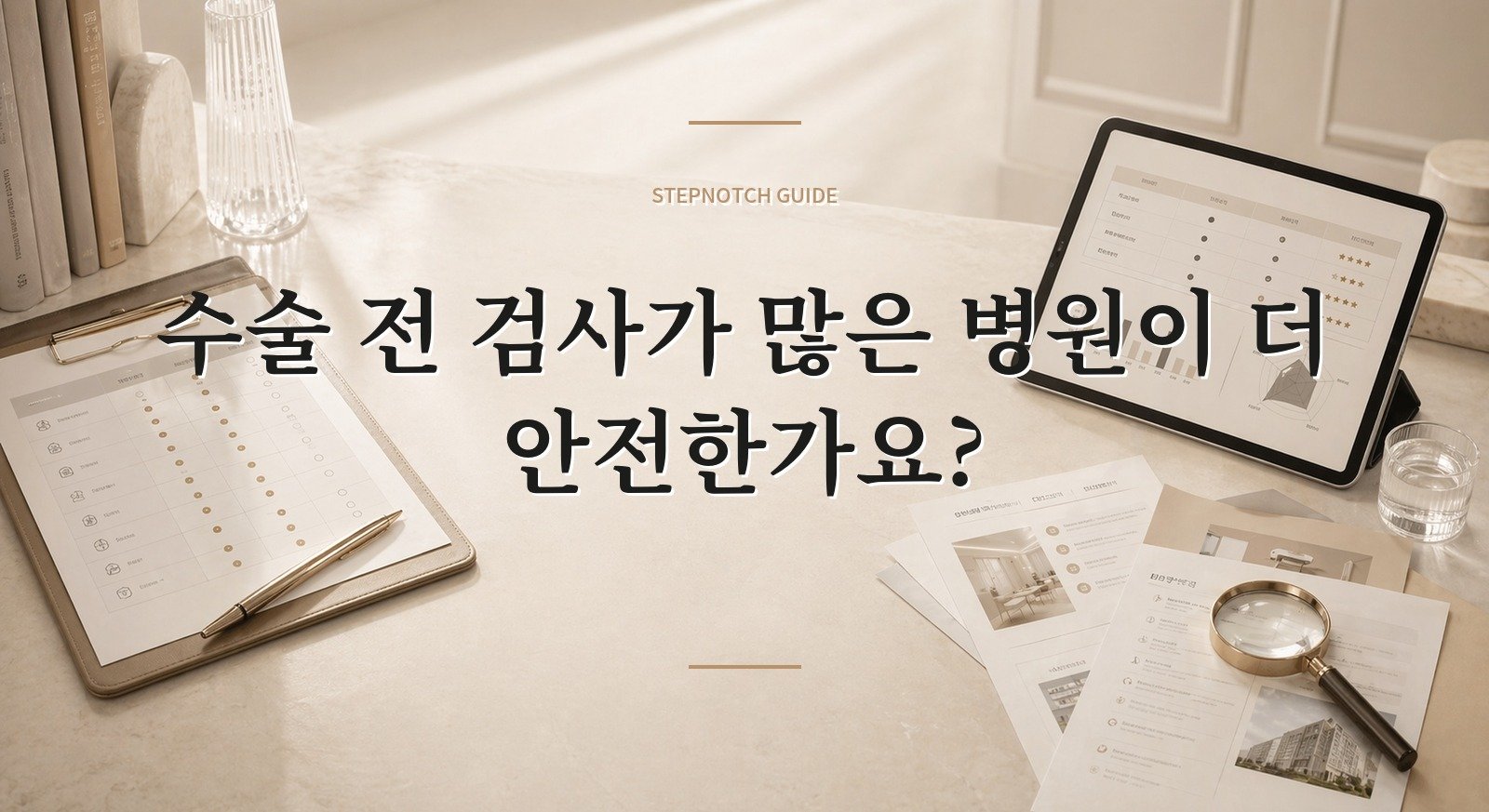 수술 전 검사가 많은 병원이 더 안전한가요? 핵심 정보
