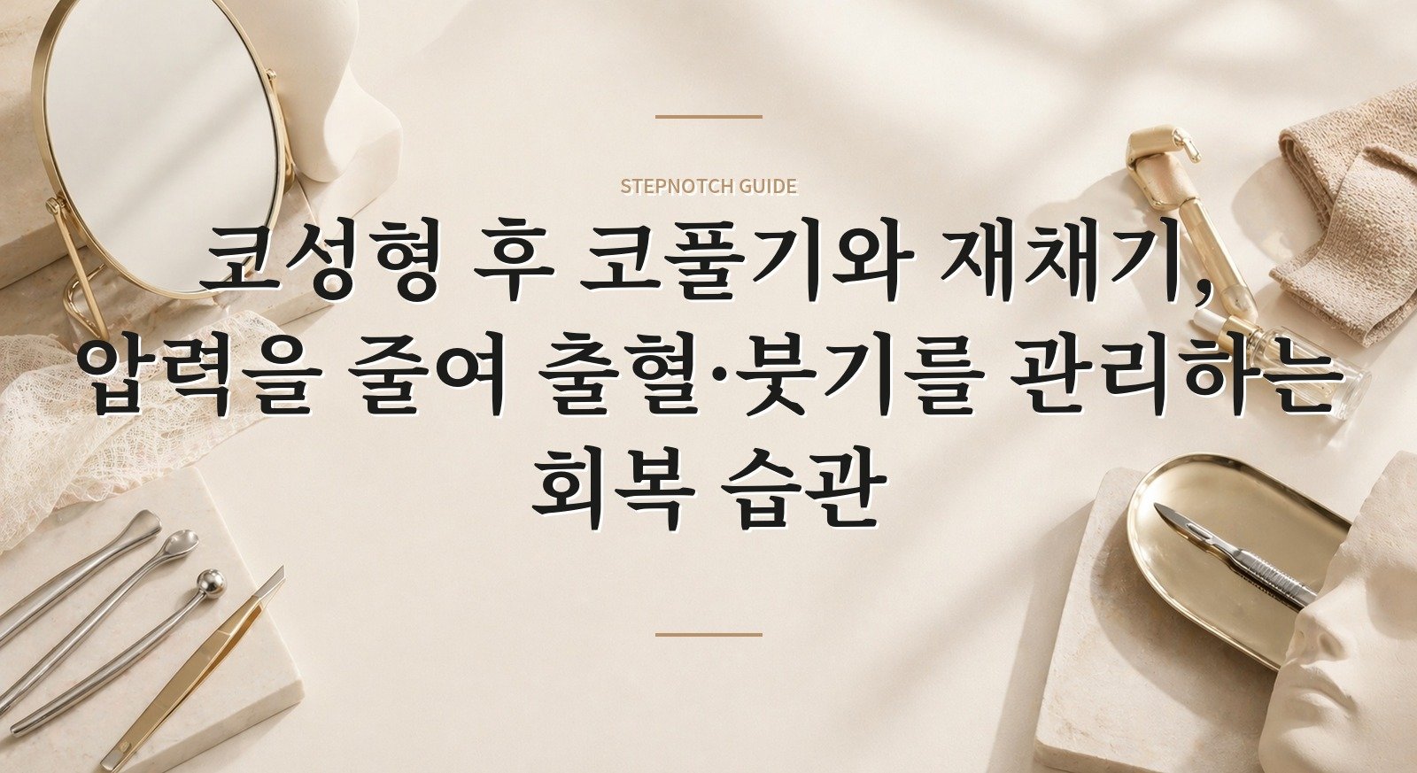 코성형 후 코풀기와 재채기, 압력을 줄여 출혈·붓기를 관리하는 회복 습관 핵심 정보