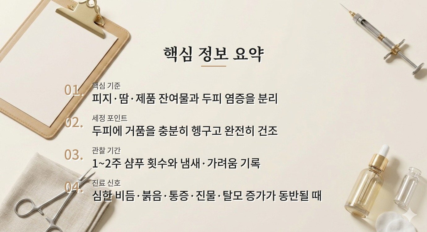 남자 지성 두피 냄새, 샴푸 횟수보다 세정 습관을 먼저 바꾸는 이유 비교 가이드