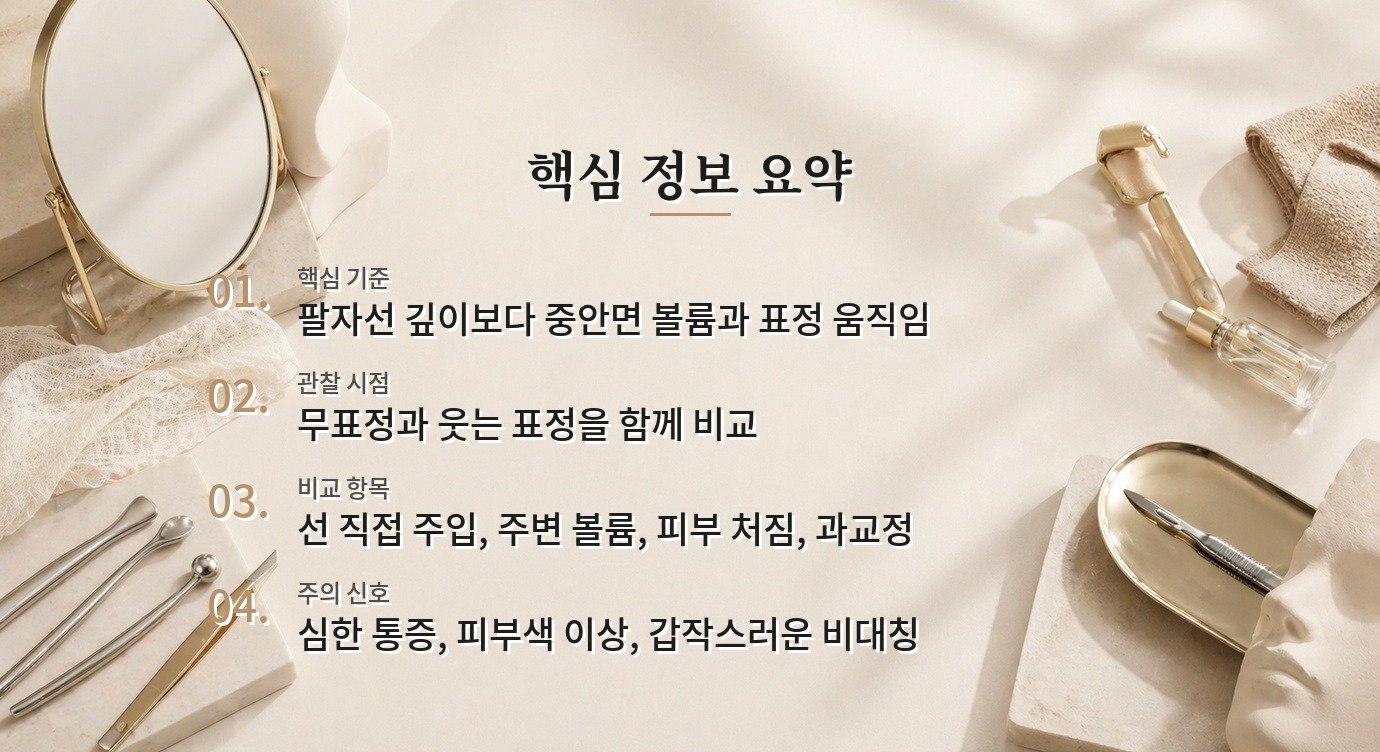 남자 팔자주름 필러는 웃을 때도 자연스럽게 보일 수 있나요? 비교 가이드