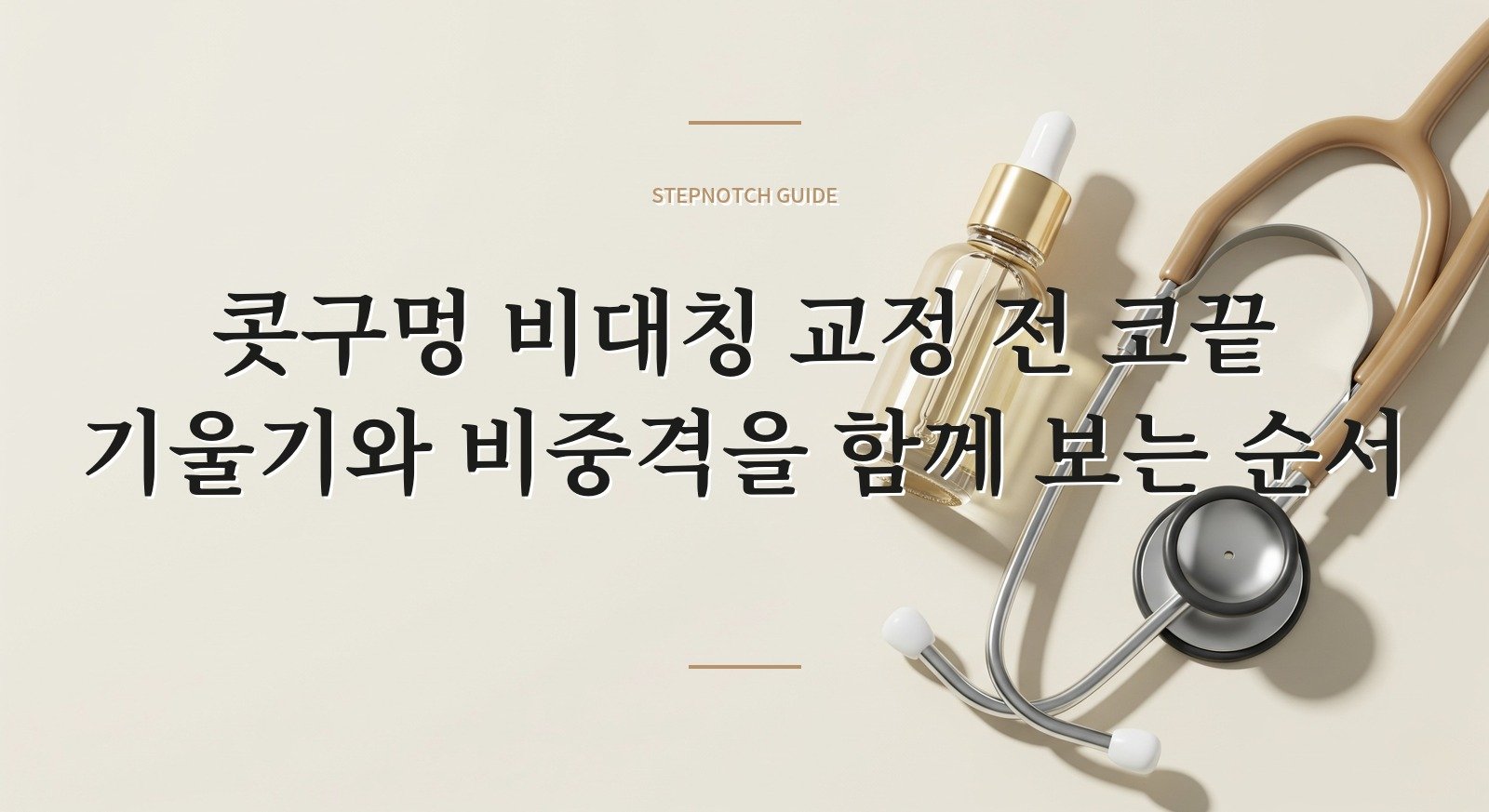 콧구멍 비대칭 교정 전 코끝 기울기와 비중격을 함께 보는 순서 핵심 정보