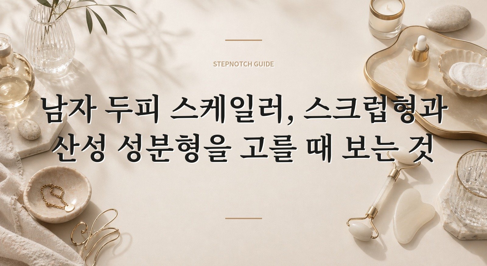 남자 두피 스케일러, 스크럽형과 산성 성분형을 고를 때 보는 것 핵심 정보