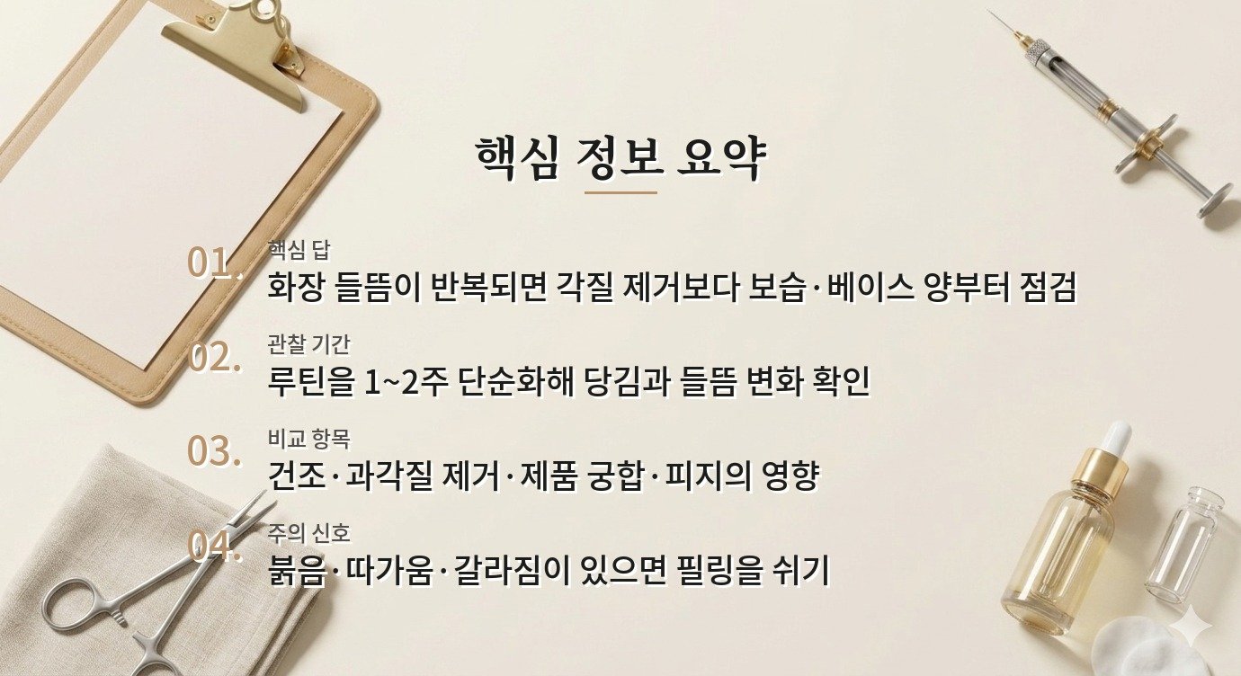 화장만 하면 코 옆이 들뜨는데 각질 제거를 더 해야 할까요? 비교 가이드