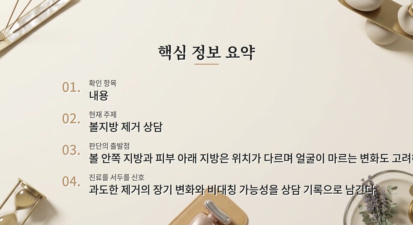 볼지방 제거 후 얼굴이 꺼져 보일까, 나이와 지방 위치를 함께 보는 법 비교 가이드