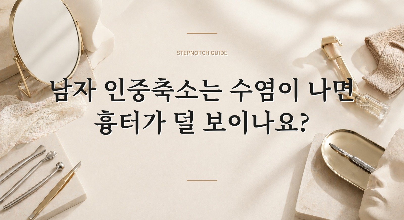 남자 인중축소는 수염이 나면 흉터가 덜 보이나요?