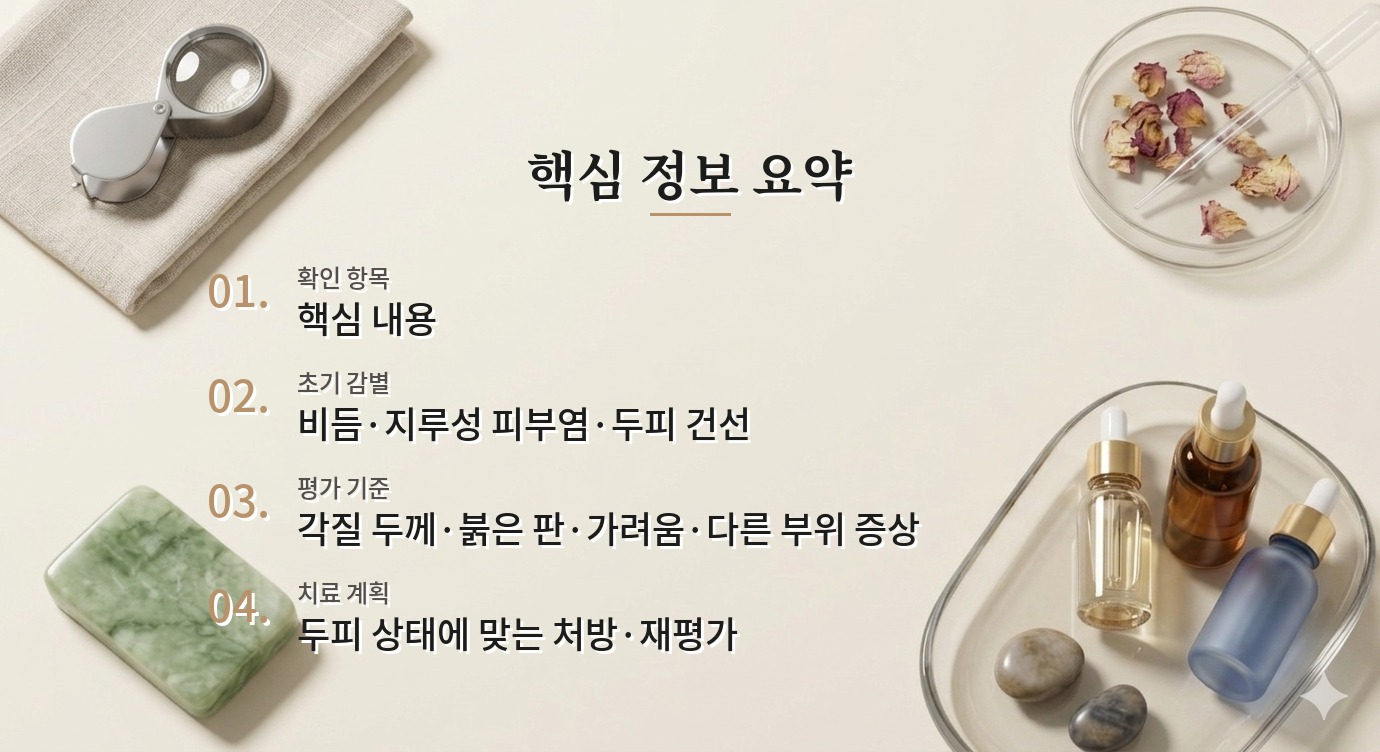 두피 건선 병원 비교, 비듬과 지루성 피부염을 어떻게 감별하는지 묻기 비교 가이드