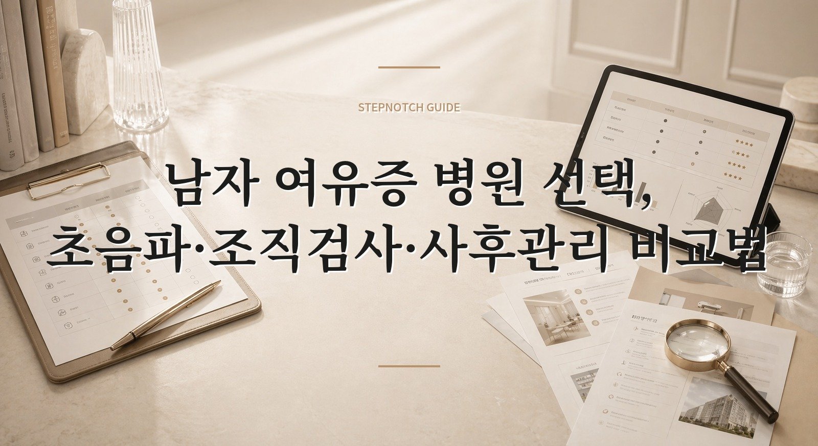 남자 여유증 병원 선택, 초음파·조직검사·사후관리 비교법 핵심 정보