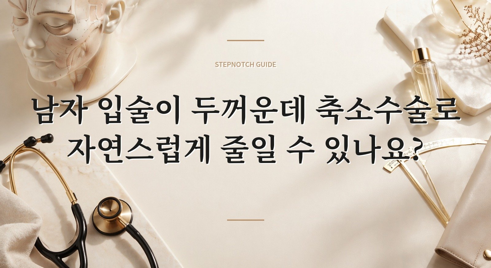 남자 입술이 두꺼운데 축소수술로 자연스럽게 줄일 수 있나요? 핵심 정보