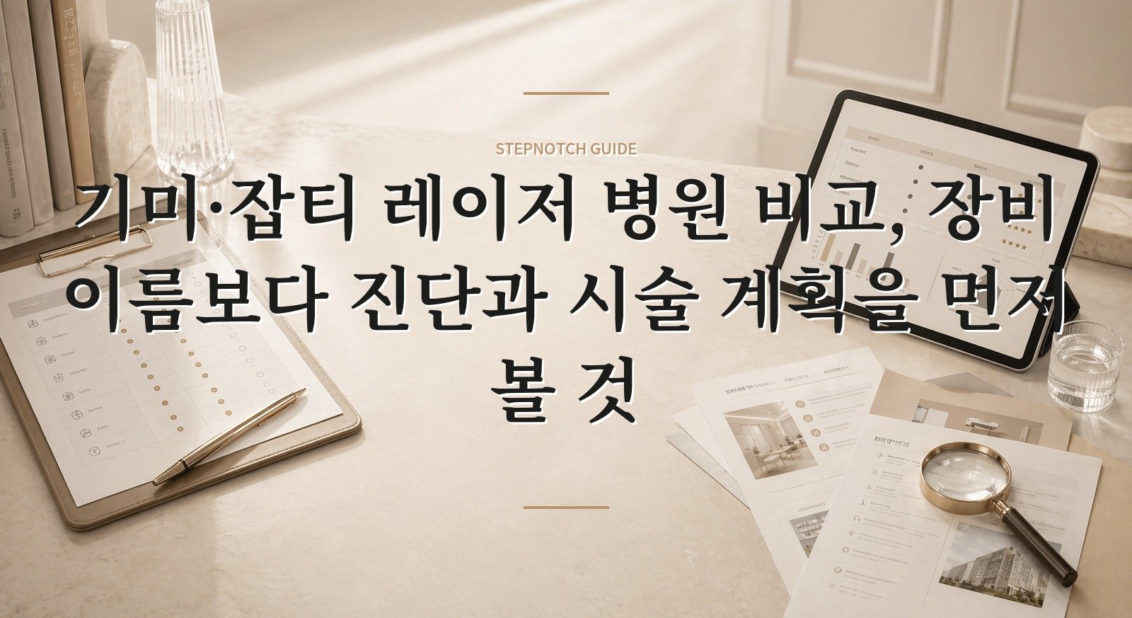 기미·잡티 레이저 병원 비교, 장비 이름보다 진단과 시술 계획을 먼저 볼 것 핵심 정보