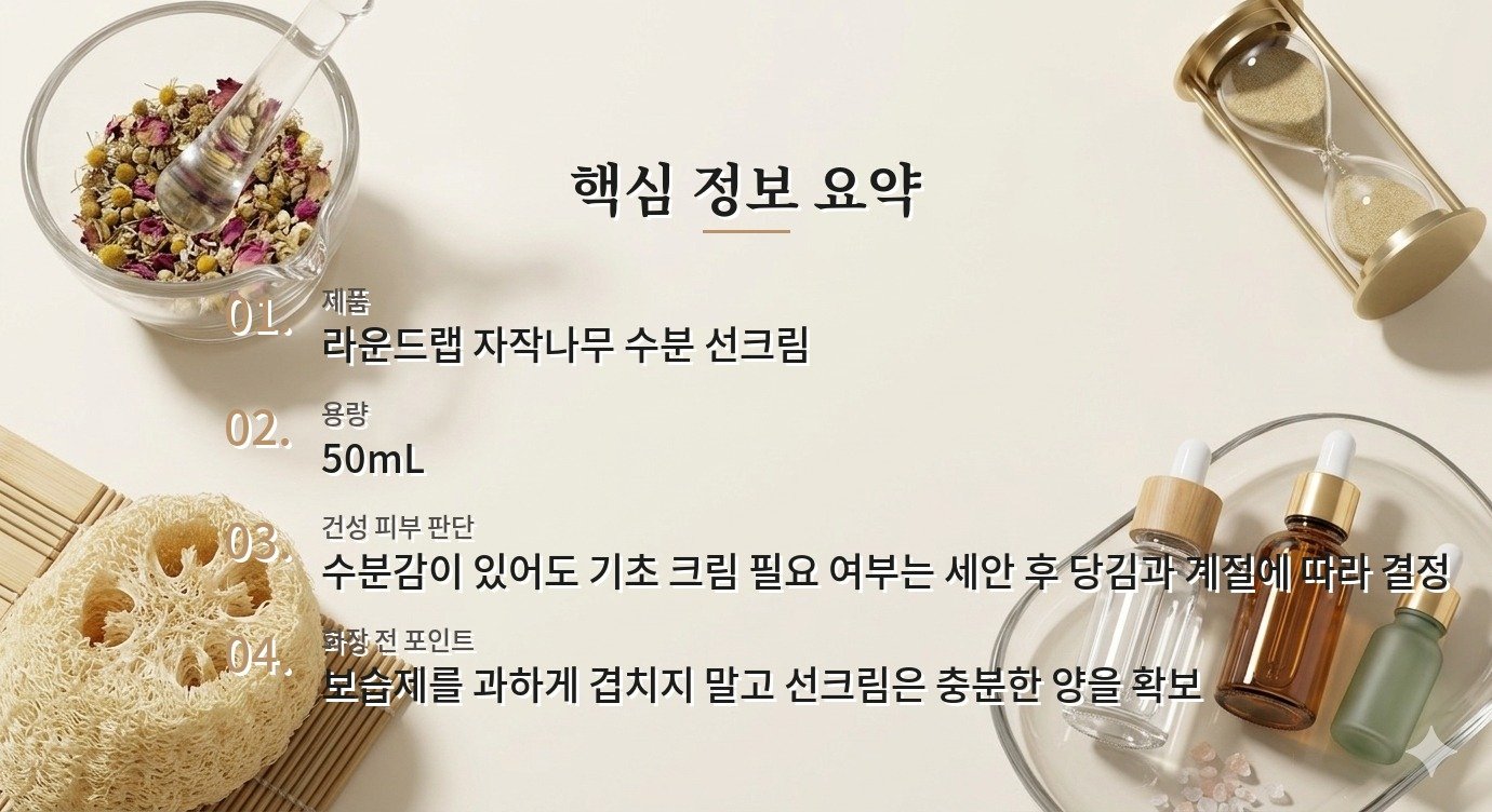 라운드랩 자작나무 수분 선크림은 건성 여성에게 크림 없이 충분할까요? 비교 가이드