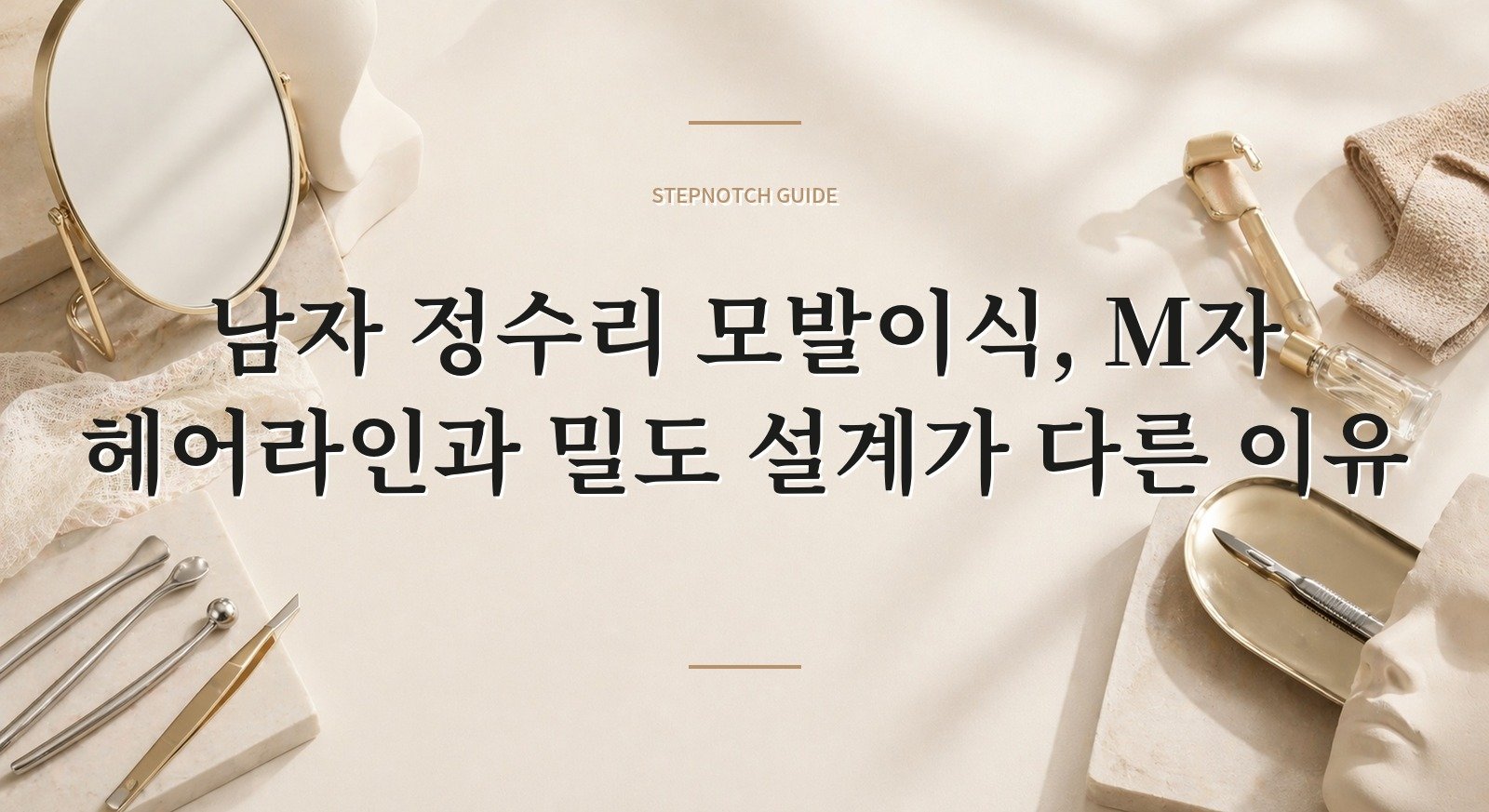 남자 정수리 모발이식, M자 헤어라인과 밀도 설계가 다른 이유 핵심 정보