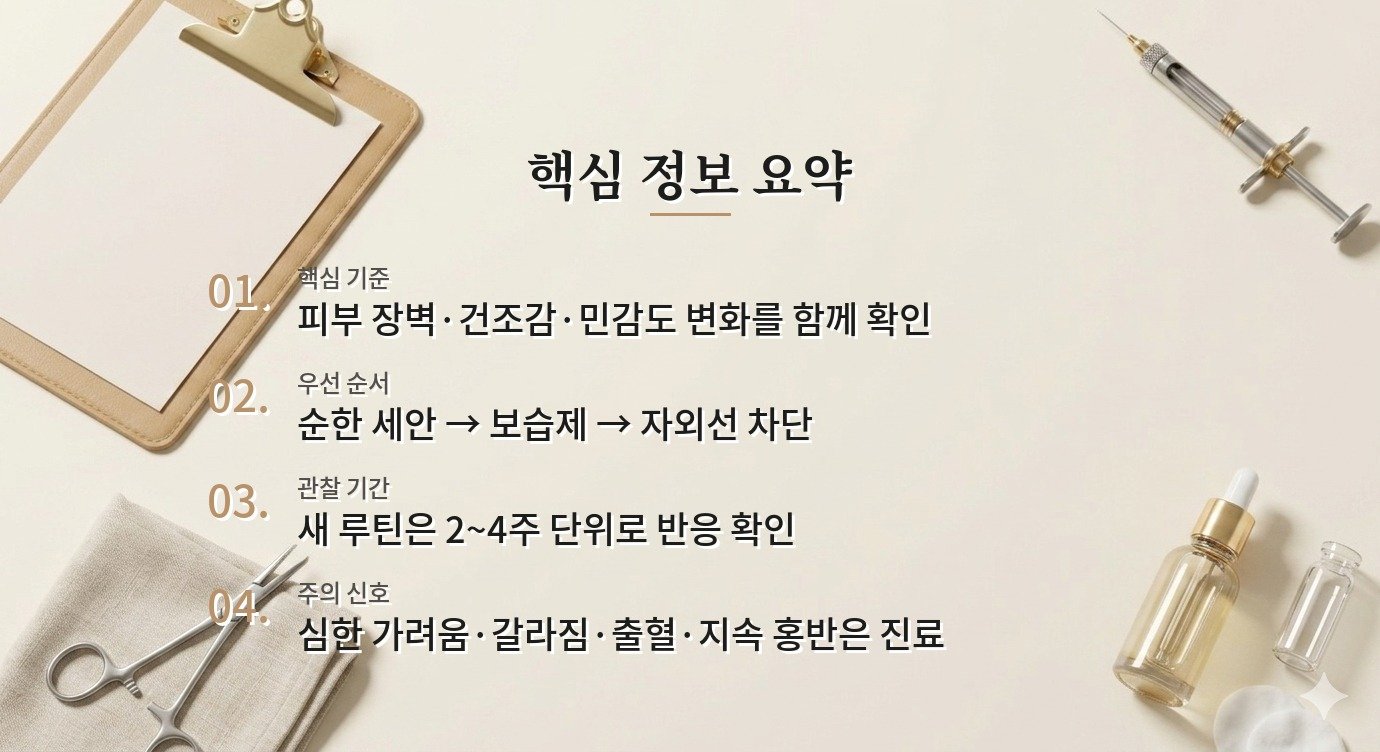 갱년기 여성 피부 건조, 유분보다 장벽 보습과 자외선 차단을 먼저 볼 것 비교 가이드