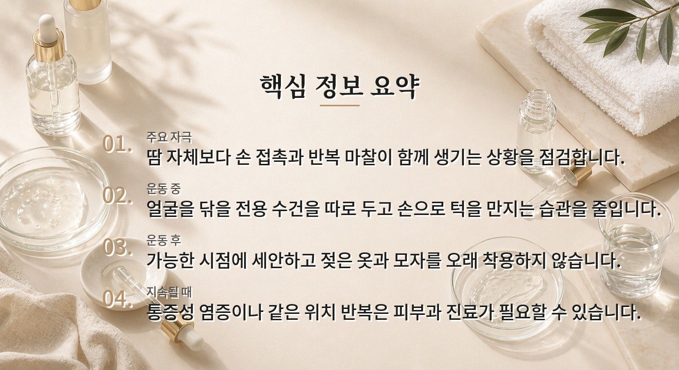 헬스 손잡이 잡은 손으로 얼굴 만진 뒤 트러블이 생긴다면 운동 중 습관 점검하기 비교 가이드