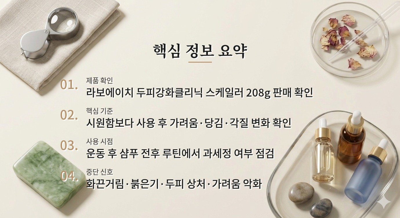 라보에이치 두피강화클리닉 스케일러, 운동 후 두피 유분 많은 남자 사용 포인트 비교 가이드