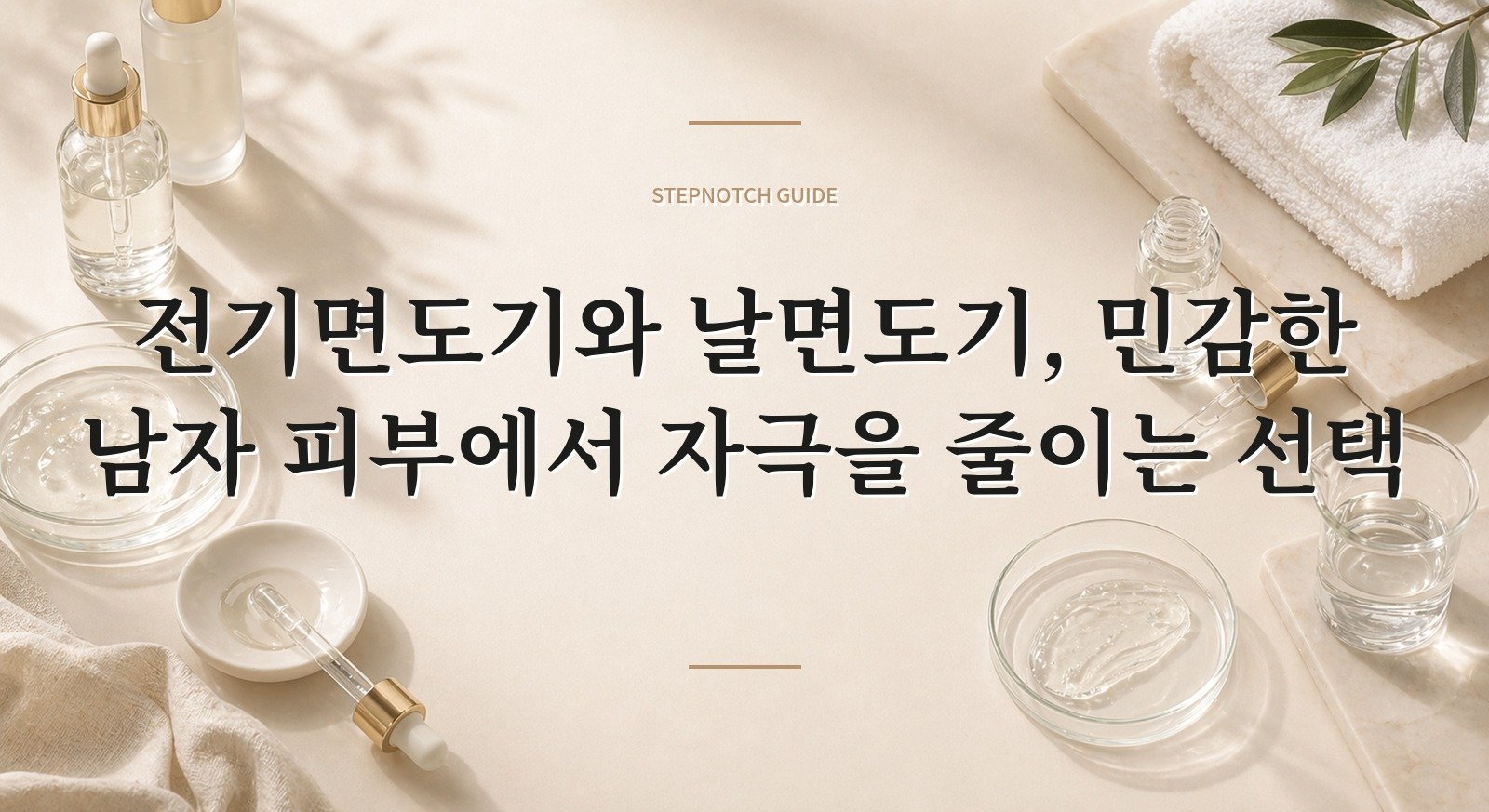 전기면도기와 날면도기, 민감한 남자 피부에서 자극을 줄이는 선택 핵심 정보