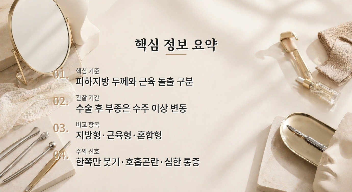 종아리 지방흡입과 근육형 종아리, 둘레가 같아도 치료 방향이 다른 이유 비교 가이드