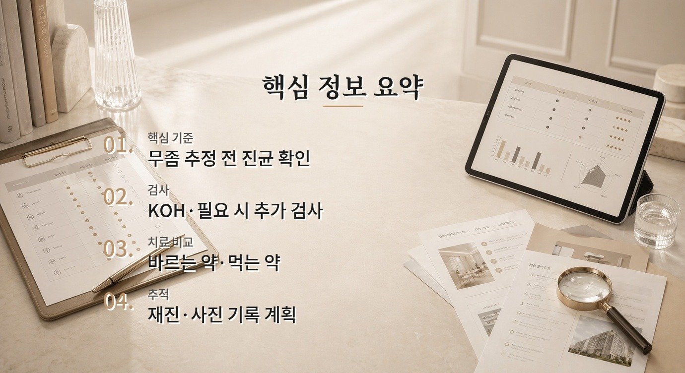 손발톱무좀 치료 병원 비교, 진균검사와 먹는 약·바르는 약 계획을 확인하는 순서 비교 가이드