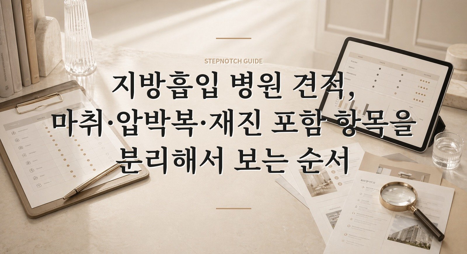 지방흡입 병원 견적, 마취·압박복·재진 포함 항목을 분리해서 보는 순서 핵심 정보