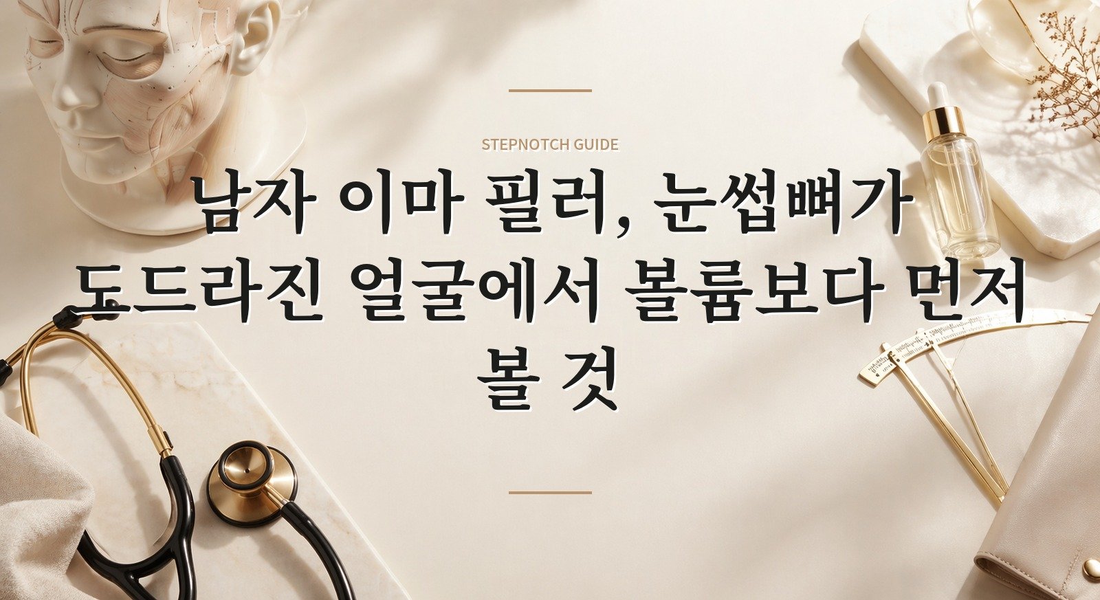 남자 이마 필러, 눈썹뼈가 도드라진 얼굴에서 볼륨보다 먼저 볼 것 핵심 정보