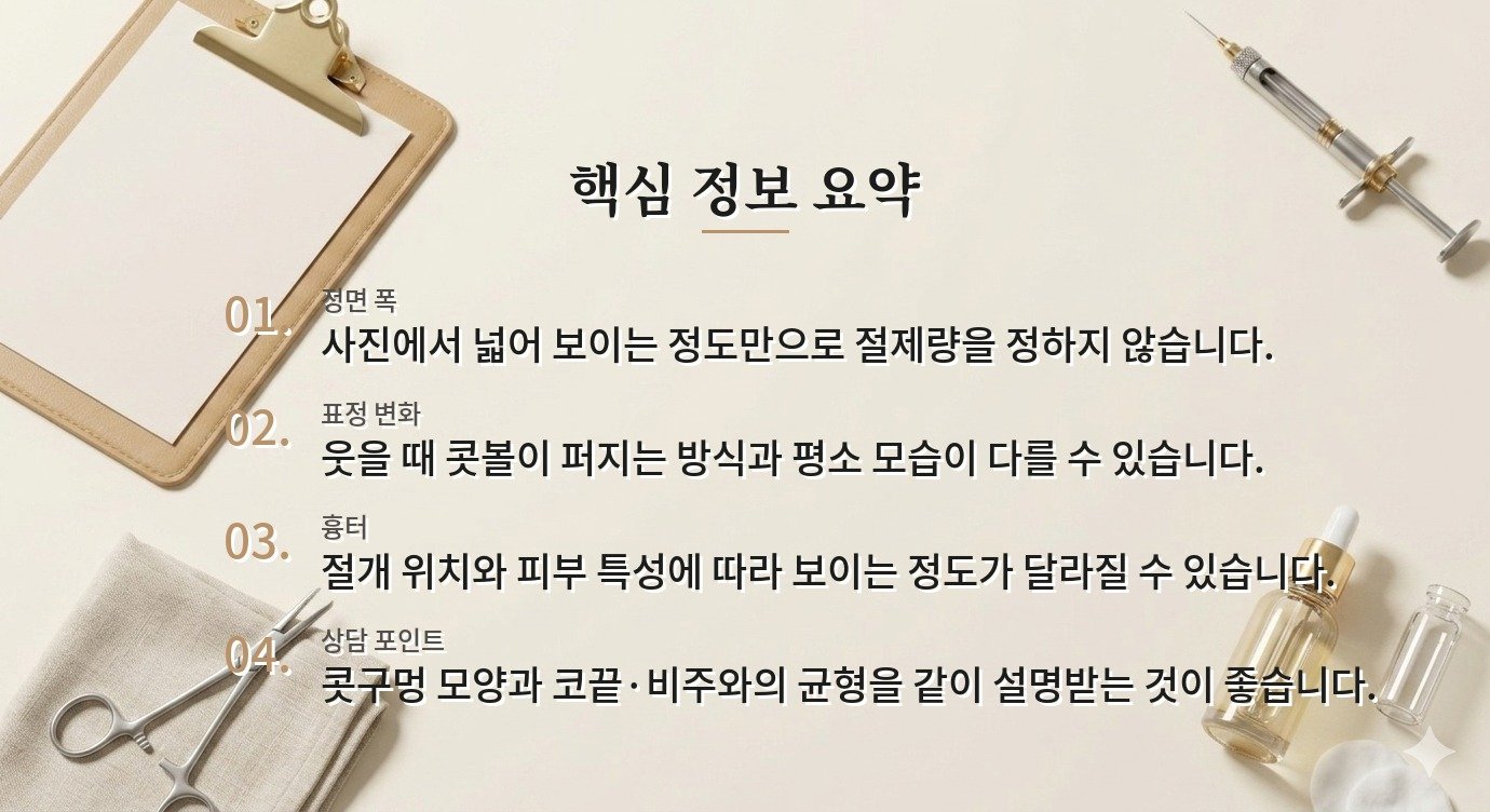 남자 콧볼축소 전 웃을 때 퍼지는 코까지 확인해야 하는 이유 비교 가이드