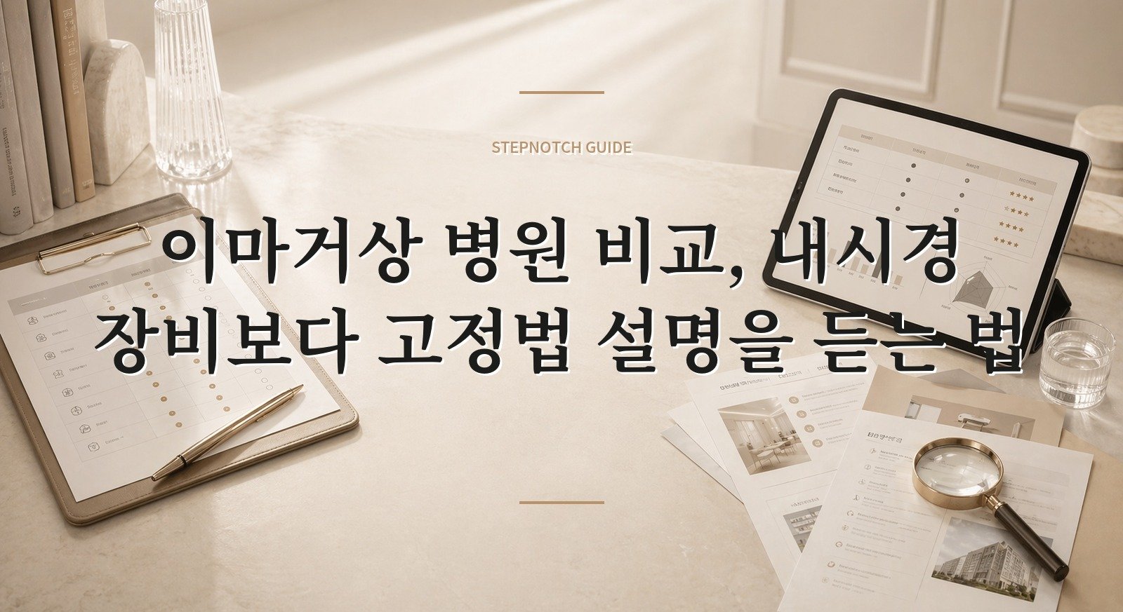 이마거상 병원 비교, 내시경 장비보다 고정법 설명을 듣는 법 핵심 정보