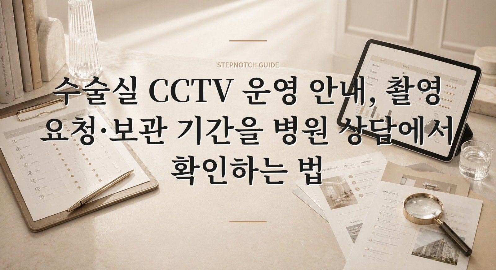 수술실 CCTV 운영 안내, 촬영 요청·보관 기간을 병원 상담에서 확인하는 법 핵심 정보