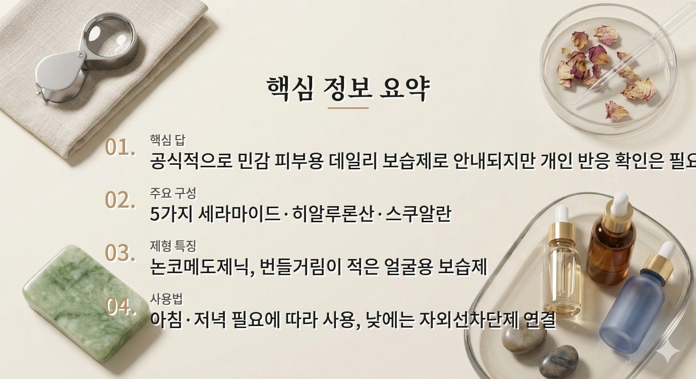 Vanicream Daily Facial Moisturizer는 민감 피부에 매일 써도 되나요? 비교 가이드