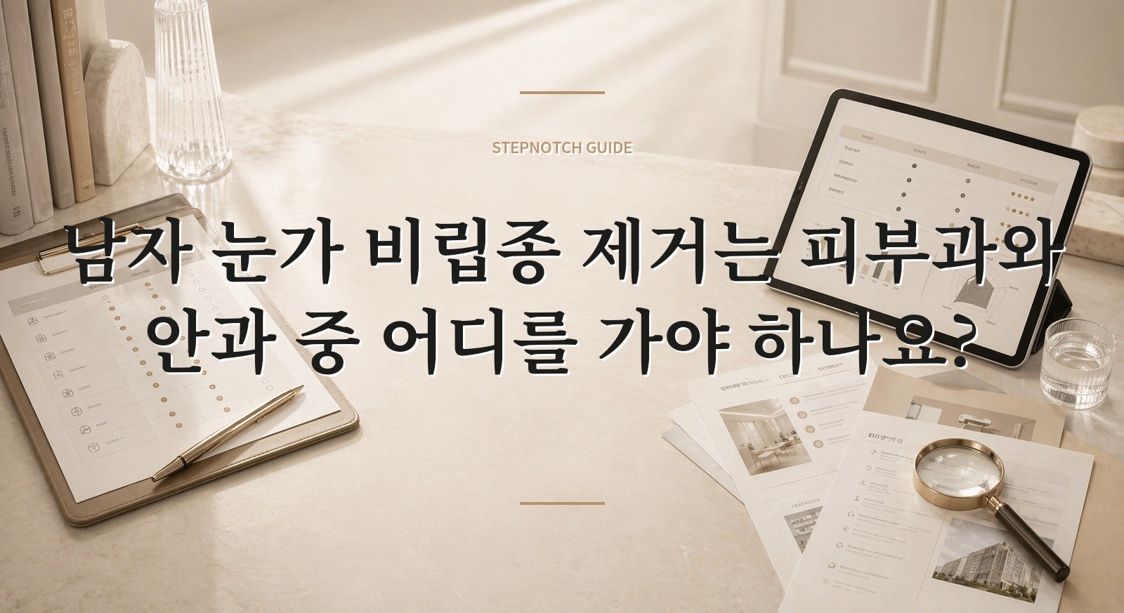 남자 눈가 비립종 제거는 피부과와 안과 중 어디를 가야 하나요? 핵심 정보