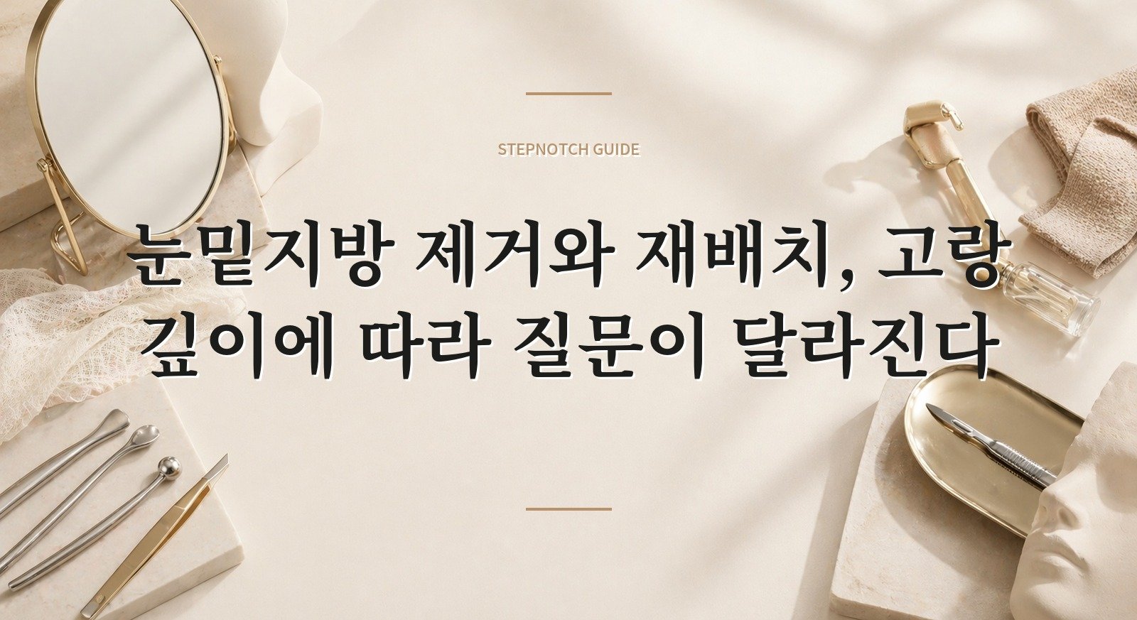 눈밑지방 제거와 재배치, 고랑 깊이에 따라 질문이 달라진다 핵심 정보