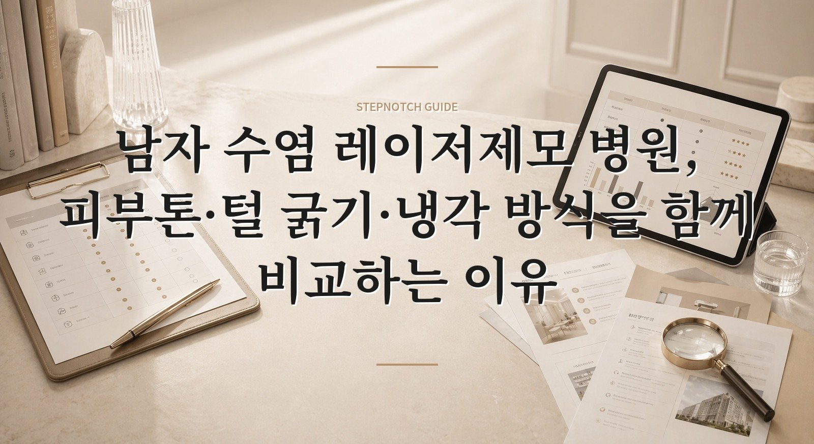 남자 수염 레이저제모 병원, 피부톤·털 굵기·냉각 방식을 함께 비교하는 이유