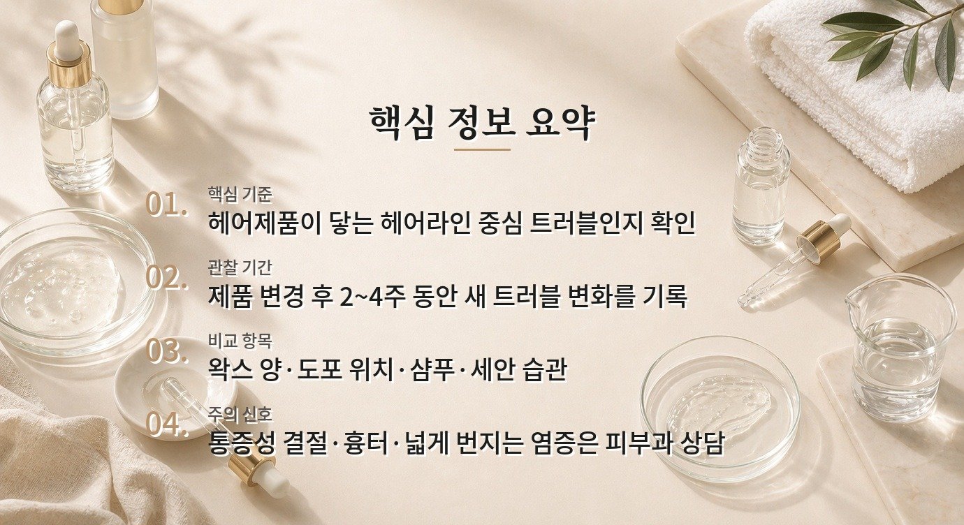 헤어왁스 때문에 이마 여드름이 생길 수 있나요? 비교 가이드