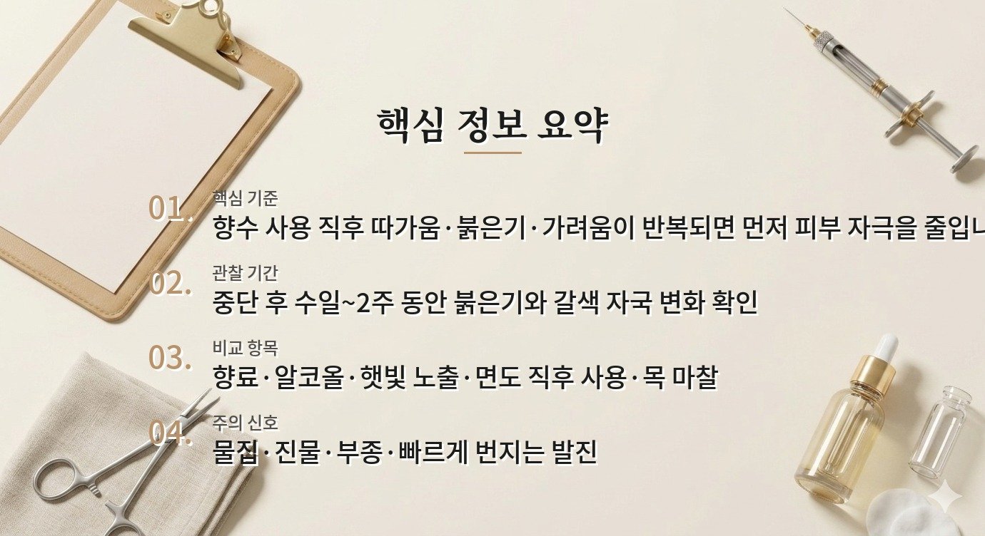남자 향수를 목 피부에 직접 뿌리면 색소침착이 생길까요? 비교 가이드