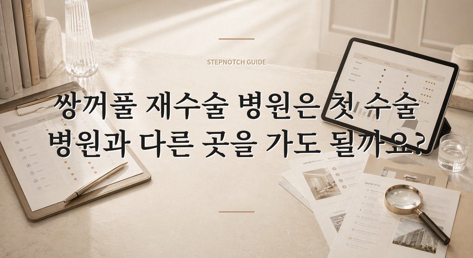 쌍꺼풀 재수술 병원은 첫 수술 병원과 다른 곳을 가도 될까요? 핵심 정보