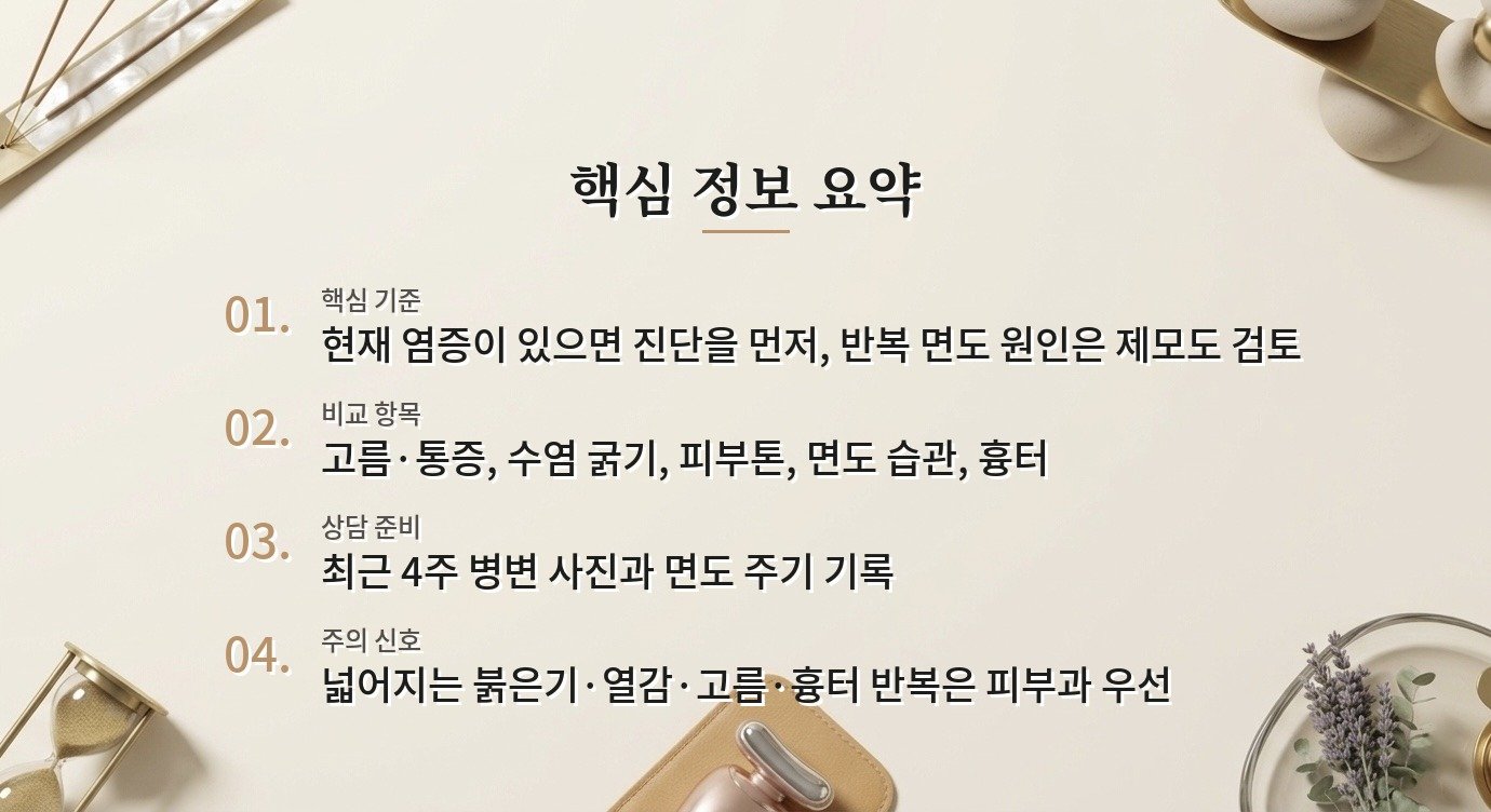 남자 인그로운헤어는 피부과와 레이저제모 병원 중 어디를 먼저 가야 하나요? 비교 가이드
