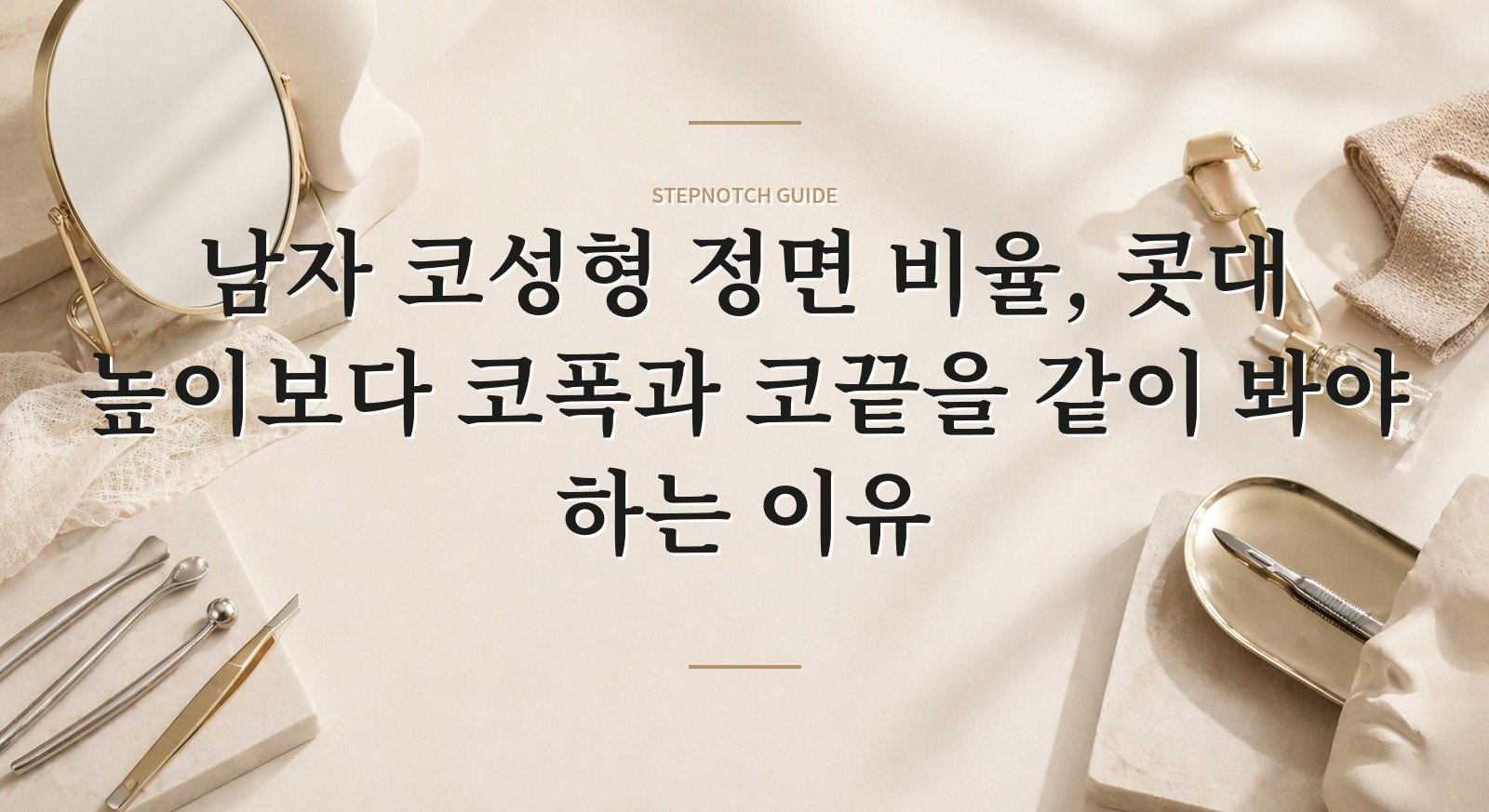 남자 코성형 정면 비율, 콧대 높이보다 코폭과 코끝을 같이 봐야 하는 이유 핵심 정보