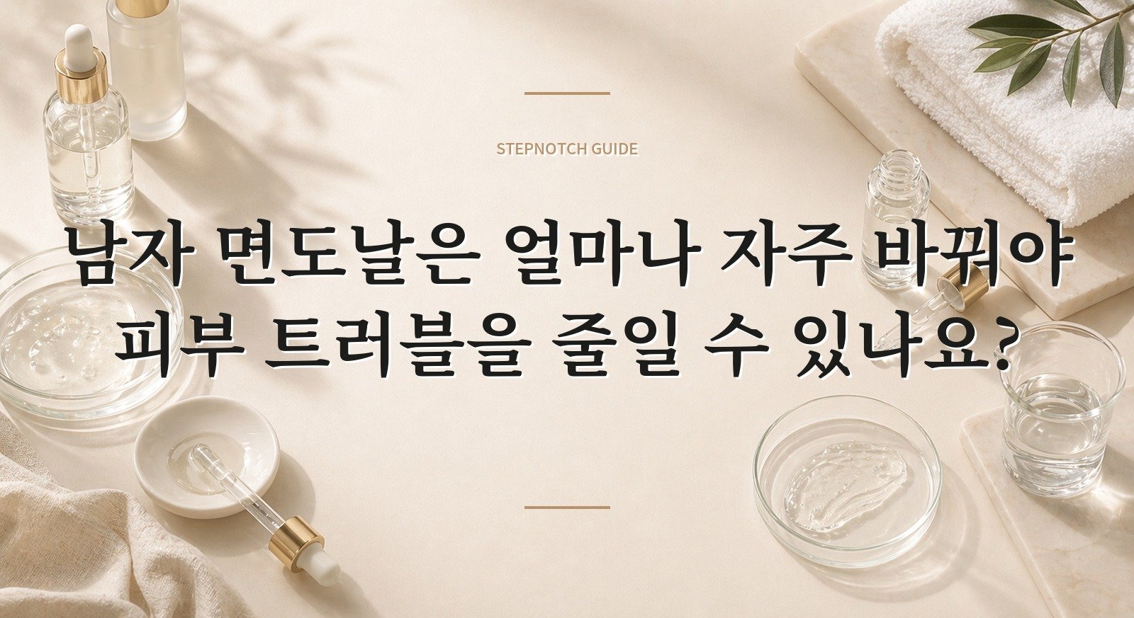 남자 면도날은 얼마나 자주 바꿔야 피부 트러블을 줄일 수 있나요? 핵심 정보