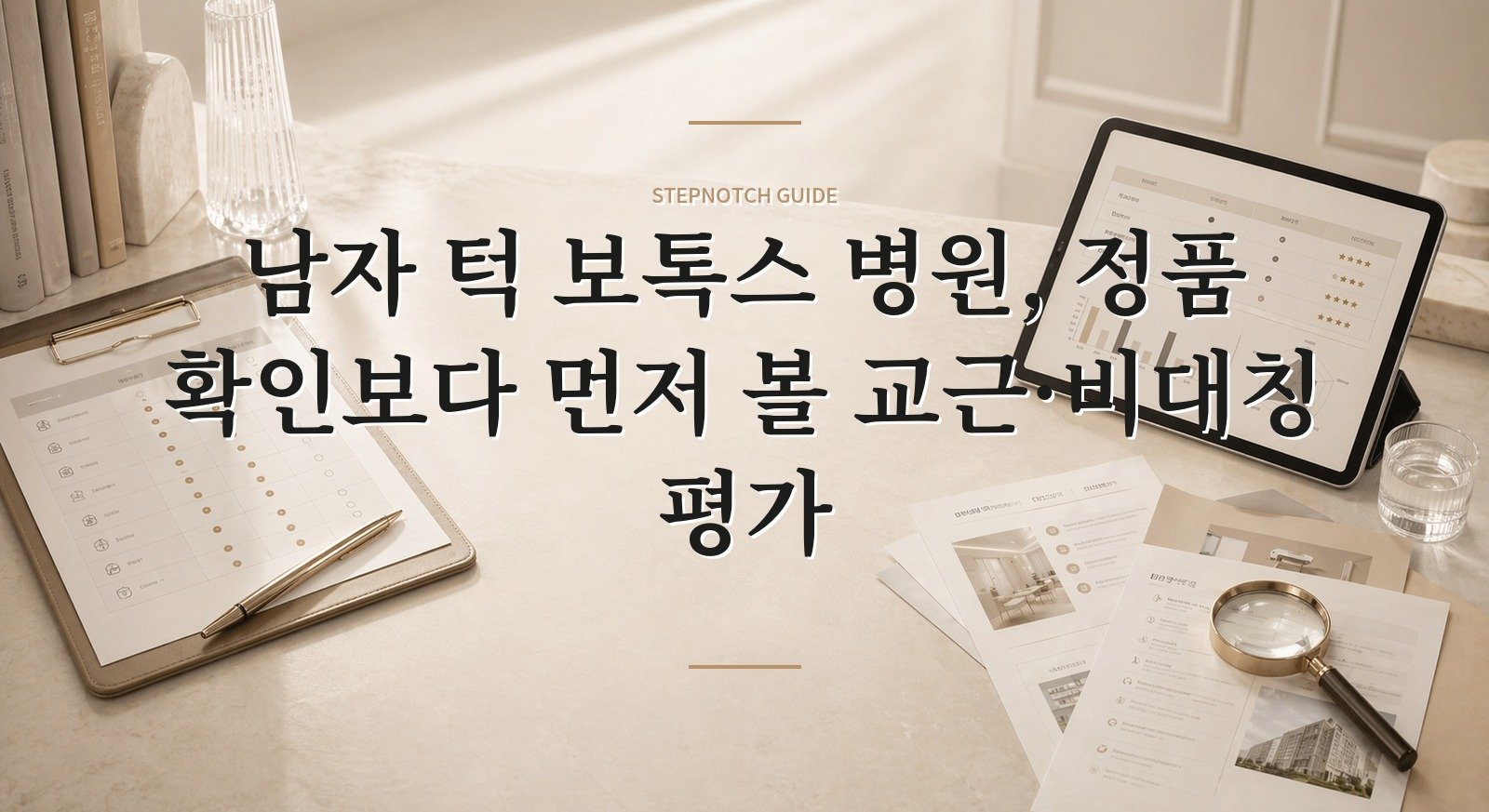 남자 턱 보톡스 병원, 정품 확인보다 먼저 볼 교근·비대칭 평가 핵심 정보