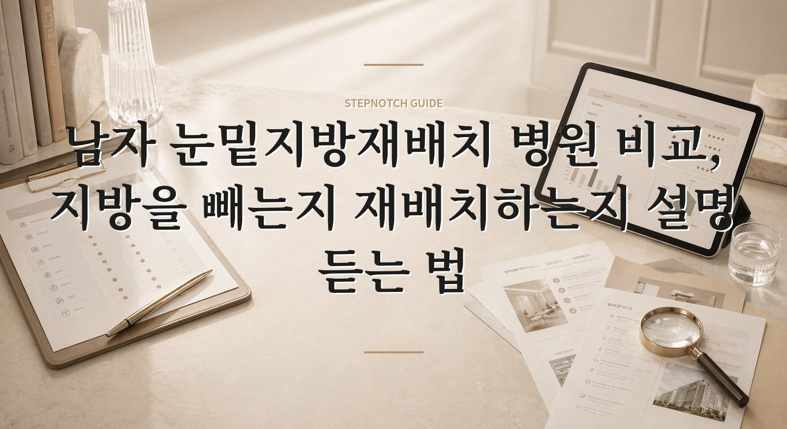 남자 눈밑지방재배치 병원 비교, 지방을 빼는지 재배치하는지 설명 듣는 법 핵심 정보