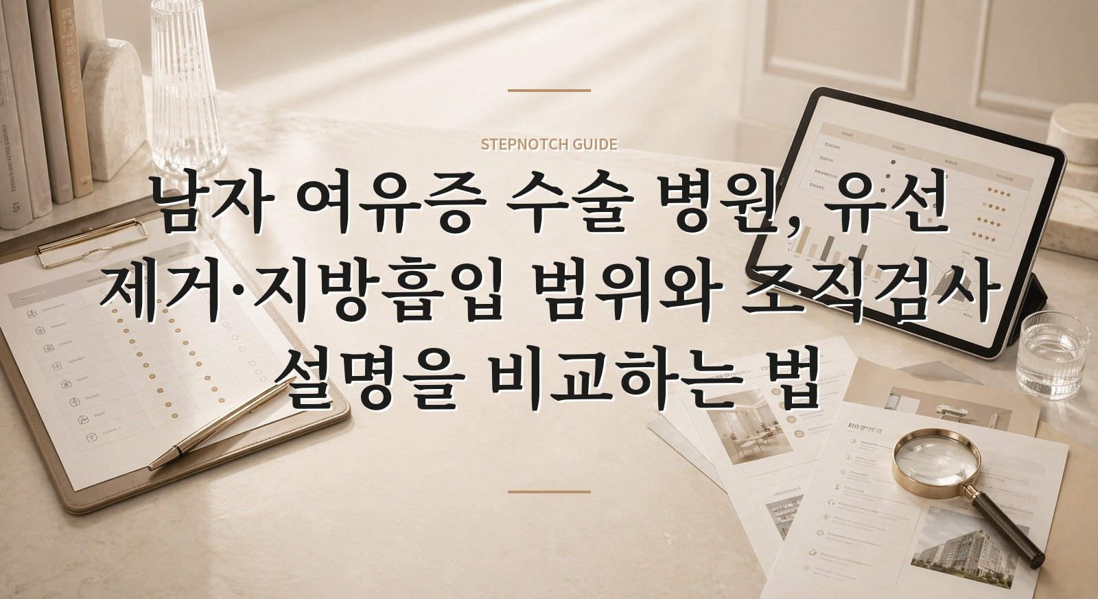 남자 여유증 수술 병원, 유선 제거·지방흡입 범위와 조직검사 설명을 비교하는 법 핵심 정보