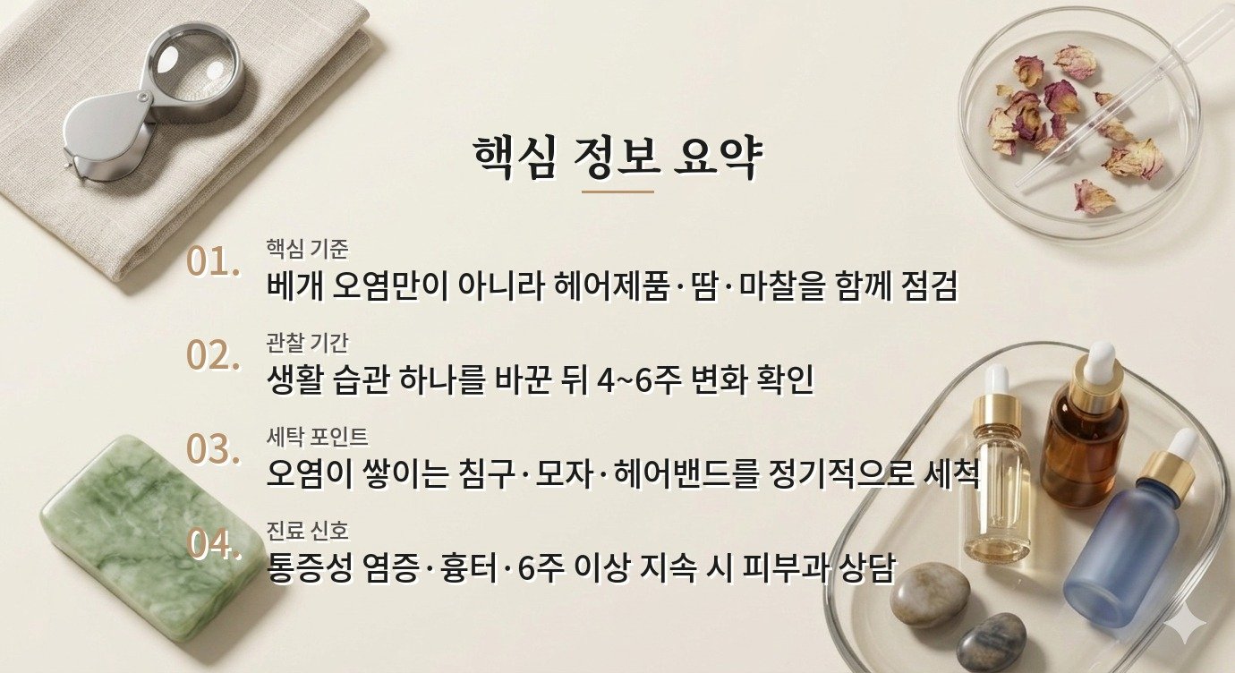 베개와 침구가 얼굴 트러블에 닿을 때 세탁 주기보다 마찰·오염을 함께 보는 이유 비교 가이드