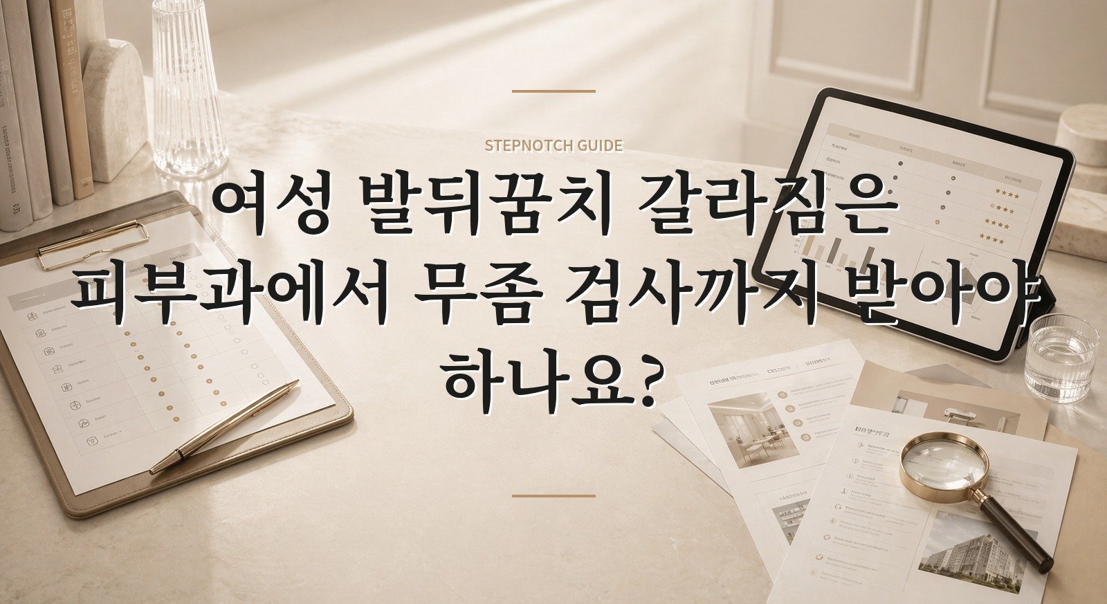여성 발뒤꿈치 갈라짐은 피부과에서 무좀 검사까지 받아야 하나요? 핵심 정보