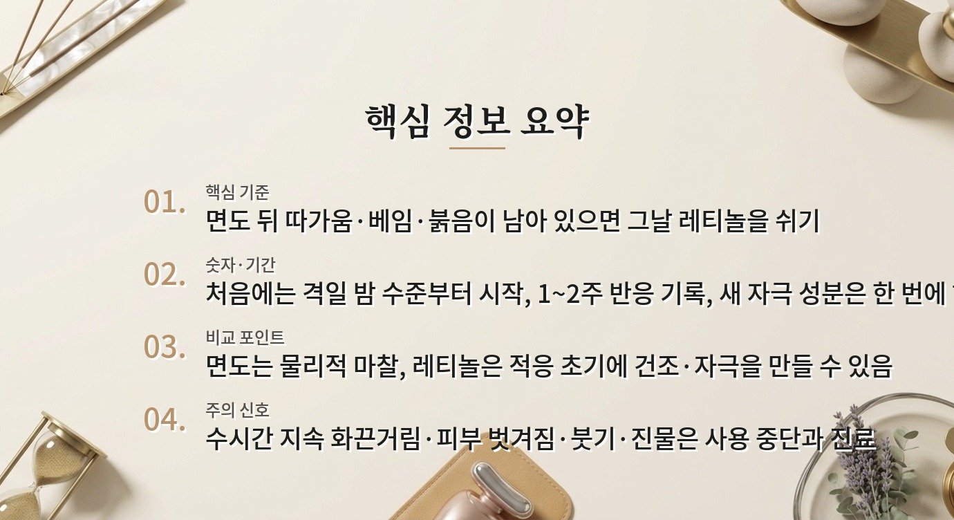 남자 면도한 날 레티놀을 발라도 되나요? 비교 가이드
