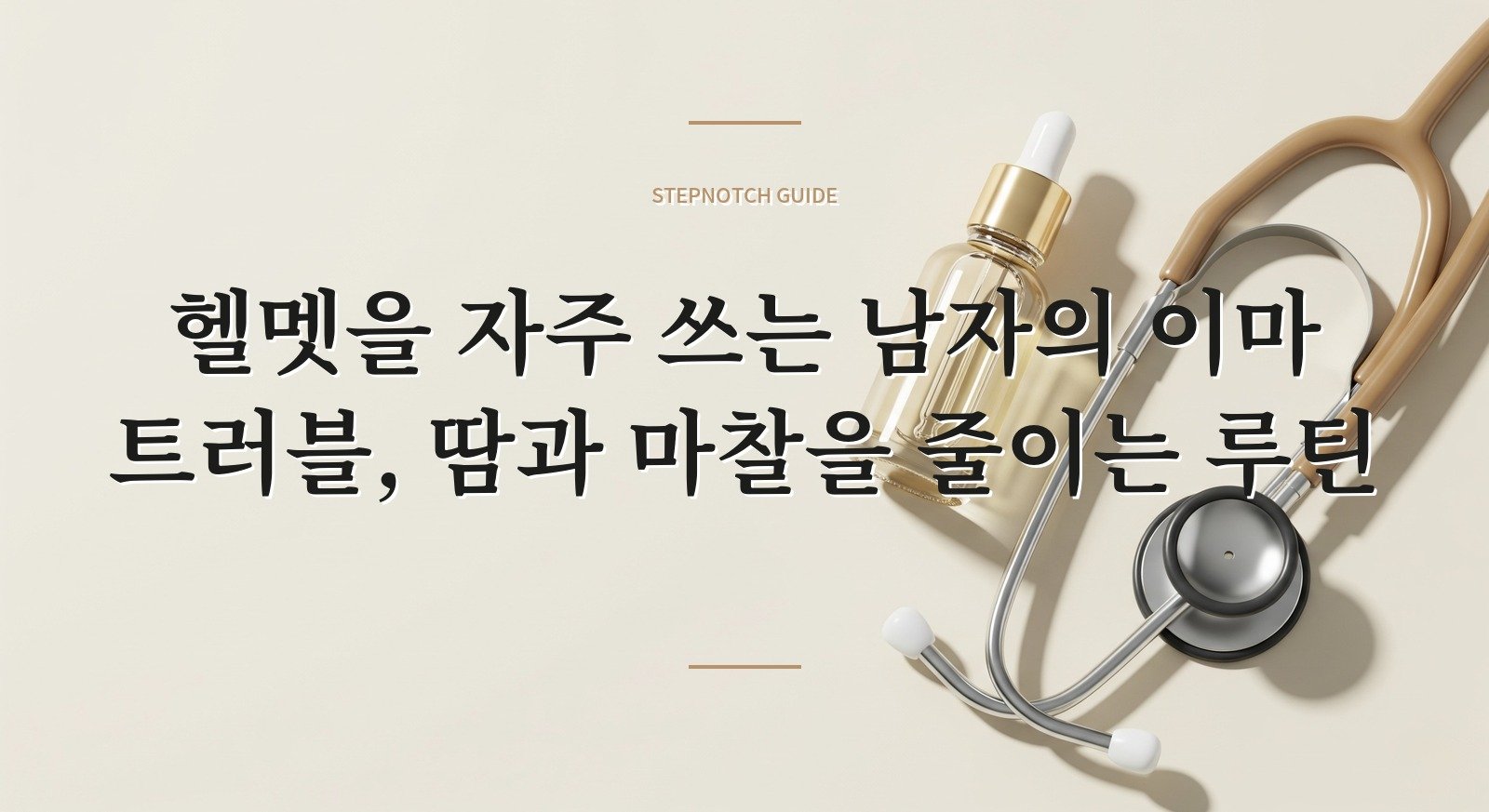 헬멧을 자주 쓰는 남자의 이마 트러블, 땀과 마찰을 줄이는 루틴 핵심 정보