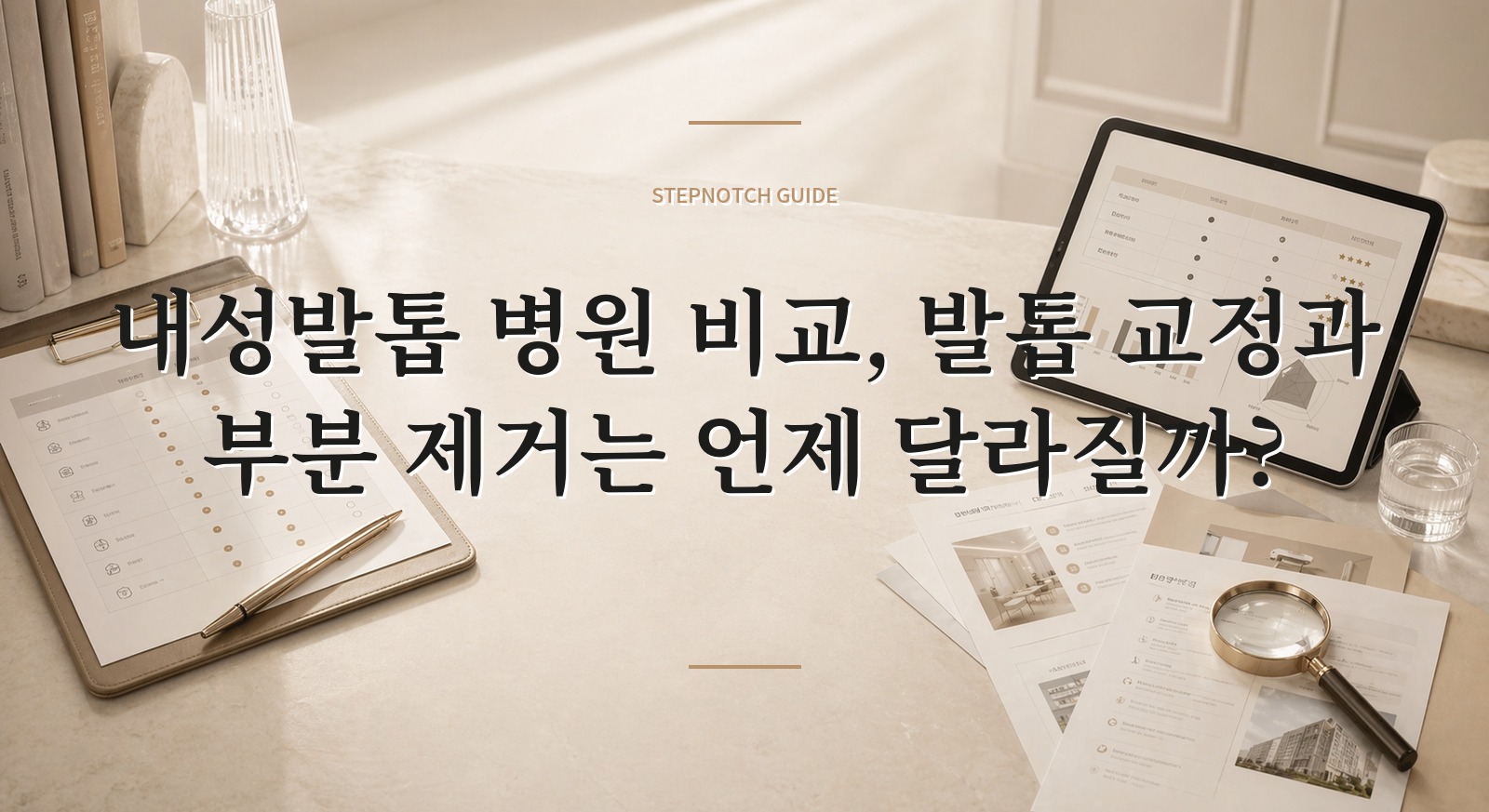내성발톱 병원 비교, 발톱 교정과 부분 제거는 언제 달라질까?
